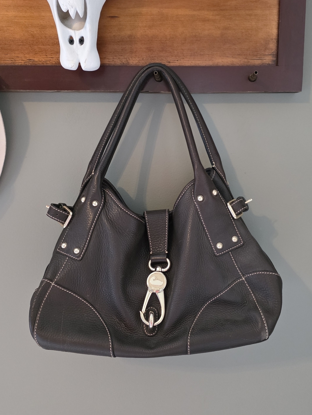 Dooney & Bourke Brown Leather Shoulder Bag